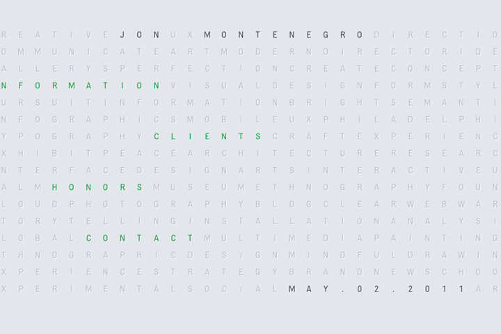 Jon Montenegro website preview
